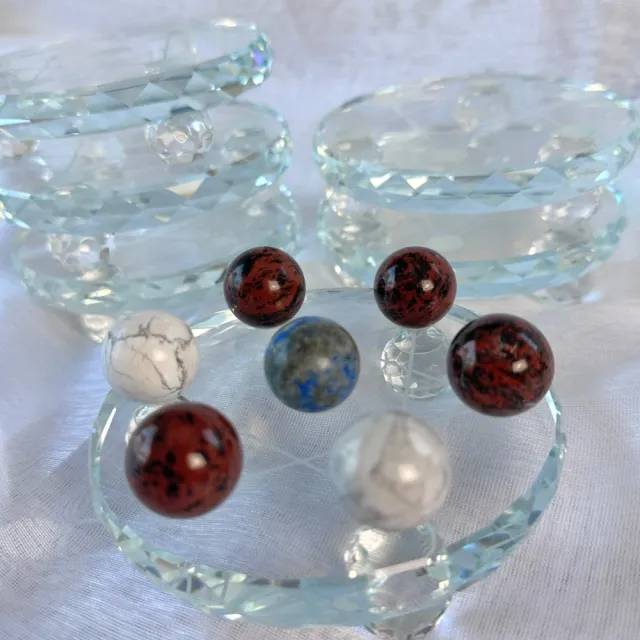 Krystallkuleholder Glass (til 7 stk kuler)