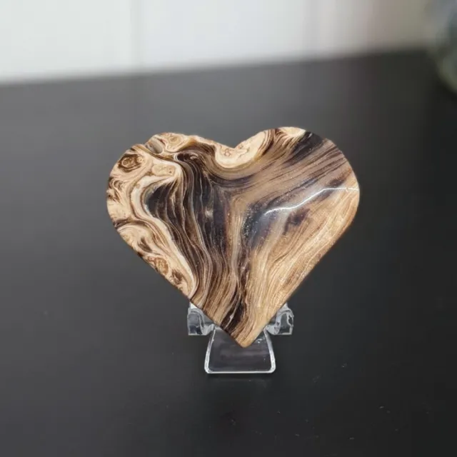 Brun Aragonitt Hjerte #2