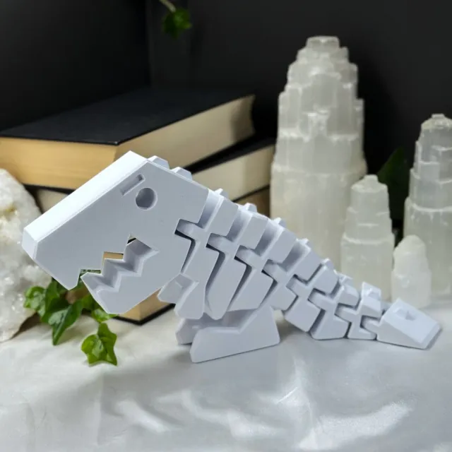 Hvit Flexi Dino [ekstra stor]