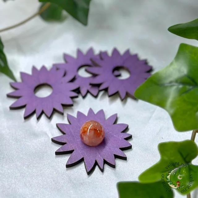 FlowerPower Krystallkuleholder [Lilla]