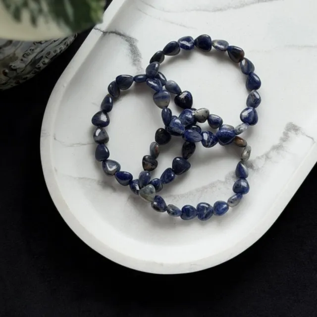 Krystallhjerte Armbånd - Sodalitt