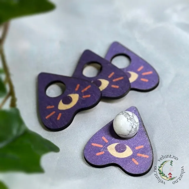 Quija Planchette Krystallkuleholder [Mørkeblå]