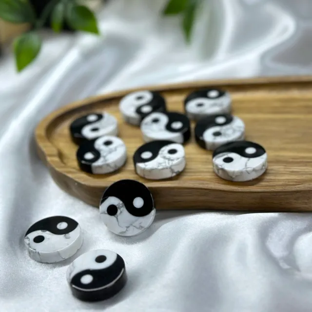 Yin-Yang i Hovelitt & Svart Obsidian**