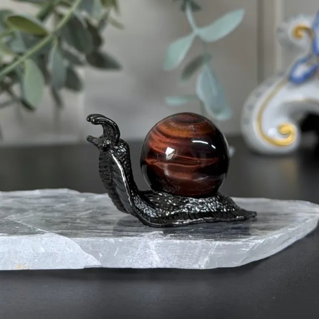 Enchanted Snegle Krystallkuleholder - Svart