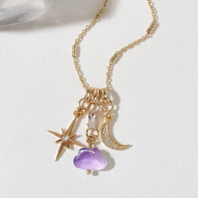 Luna Norte ~ Cloud Nine Charm Smykke - Ametyst
