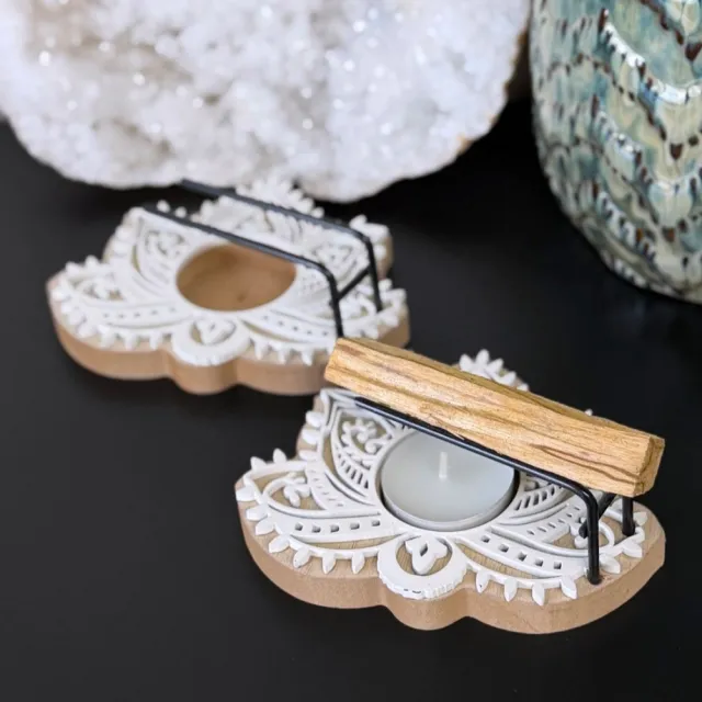 Palo Santo Holder i Tre - Lotus