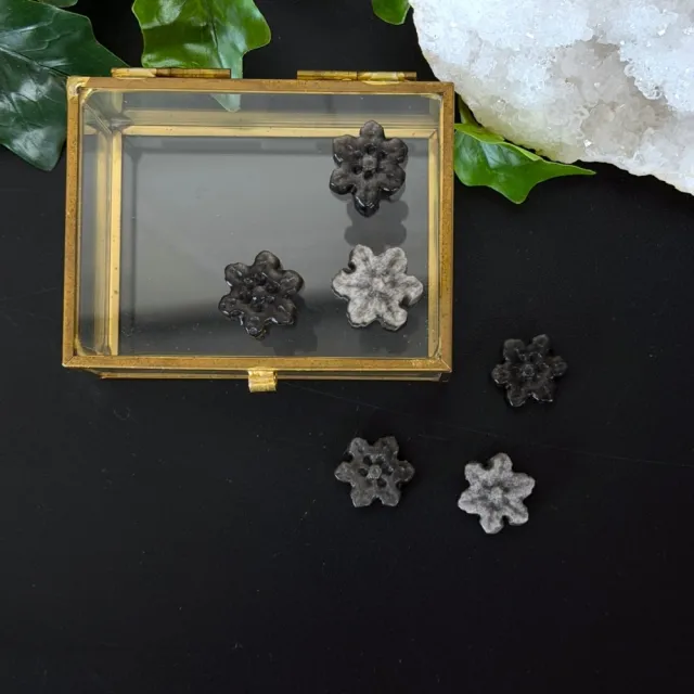 Silver Sheen Obsidian Mini Snøfnugg