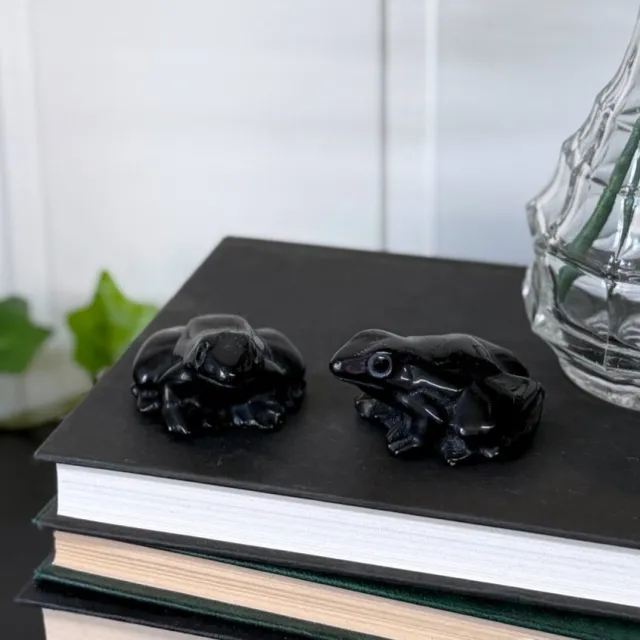 Svart Obsidian Frosk