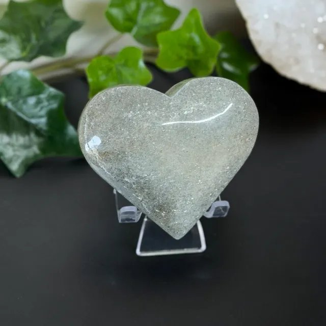 Glitrende Sage Aventurin Hjerte #3 (Aventurin med mica)
