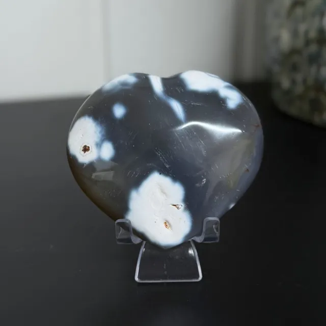 Orca Agat Hjerte #3 (Spekkhoggersteinen)