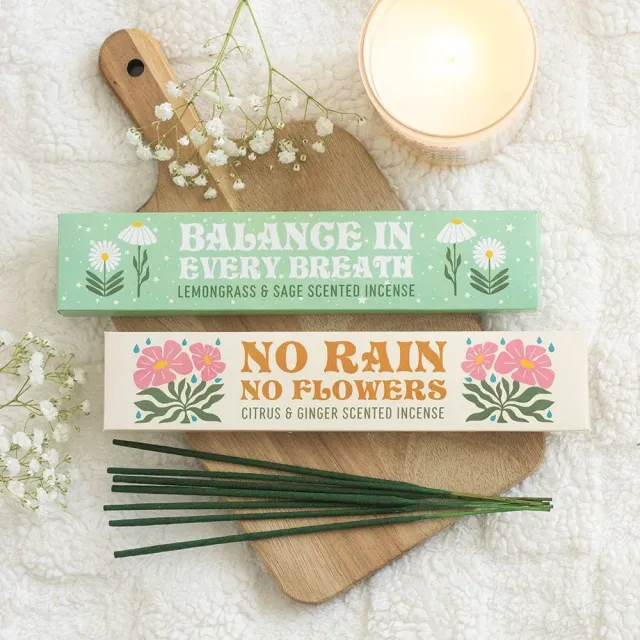 No Rain, No Flowers - 2pk Røkelsespinner