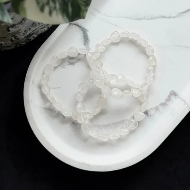 Krystallhjerte Armbånd - Bergkrystall