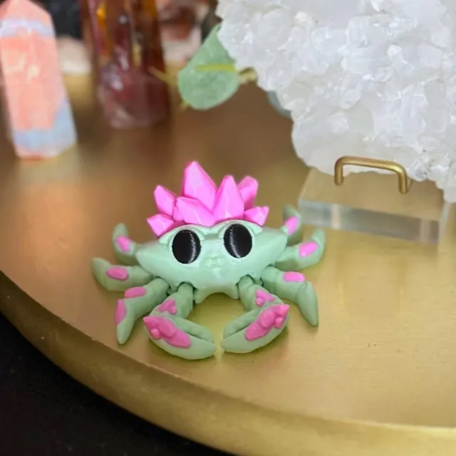 Crystal Crab - Mint & Rosa
