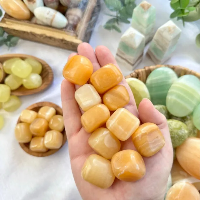 Mango Kalsitt Tromlet 