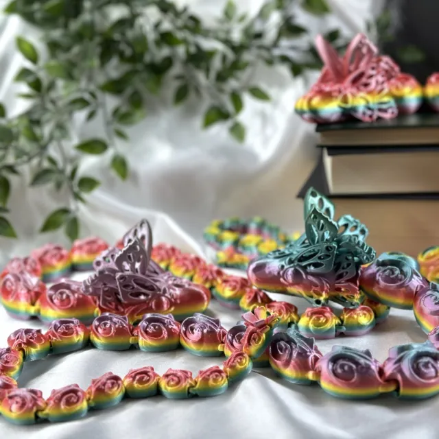 Stor Rainbow Butterfly Snake - 73cm